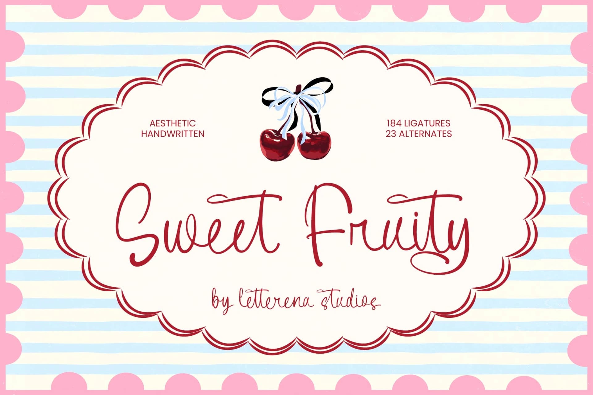 Preview 1 for Sweet Fruity - Aesthetic Handwritten