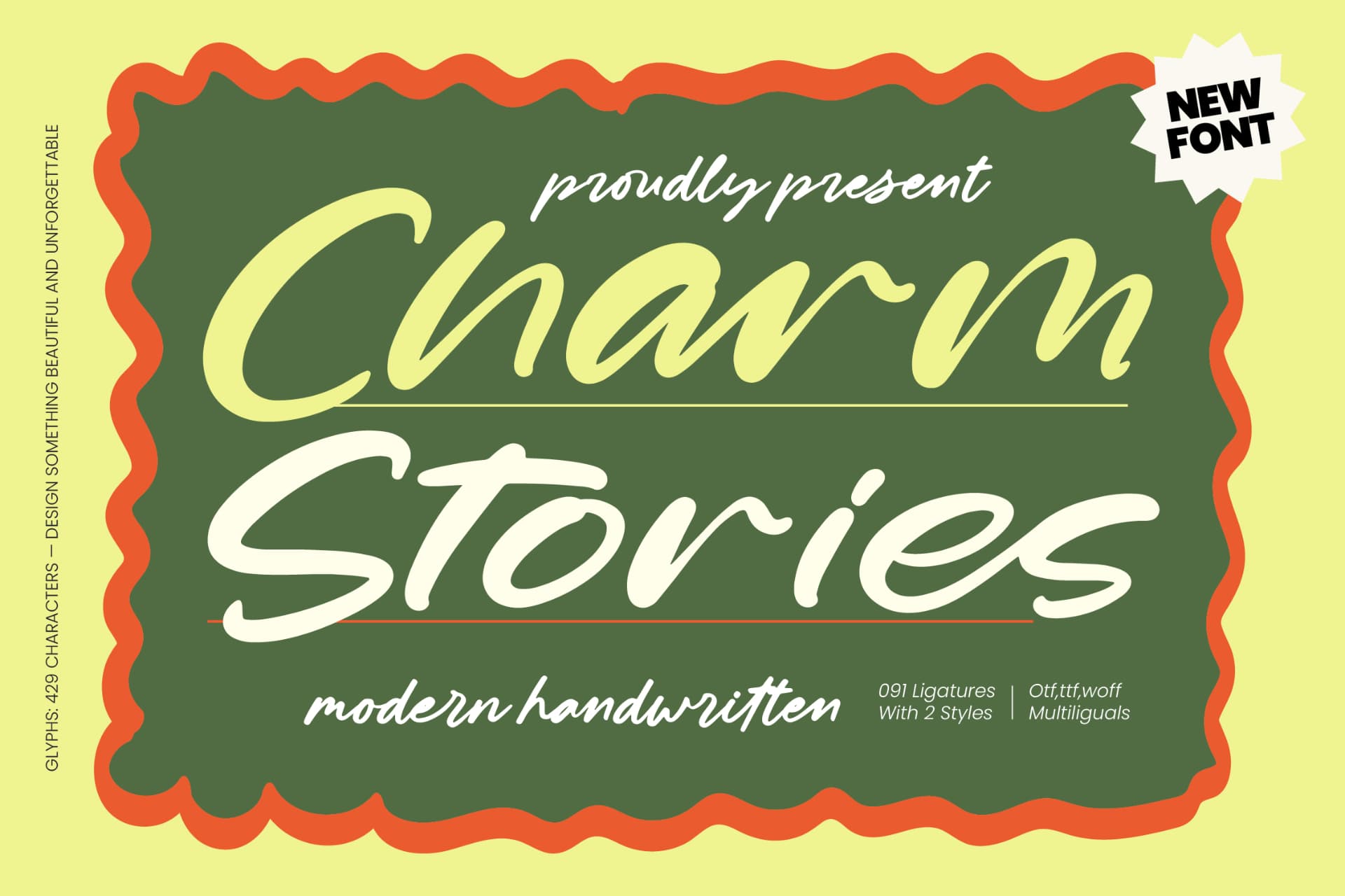 Preview 1 for Charm Stories - Modern Handwritten