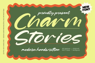 Charm Stories - Modern Handwritten