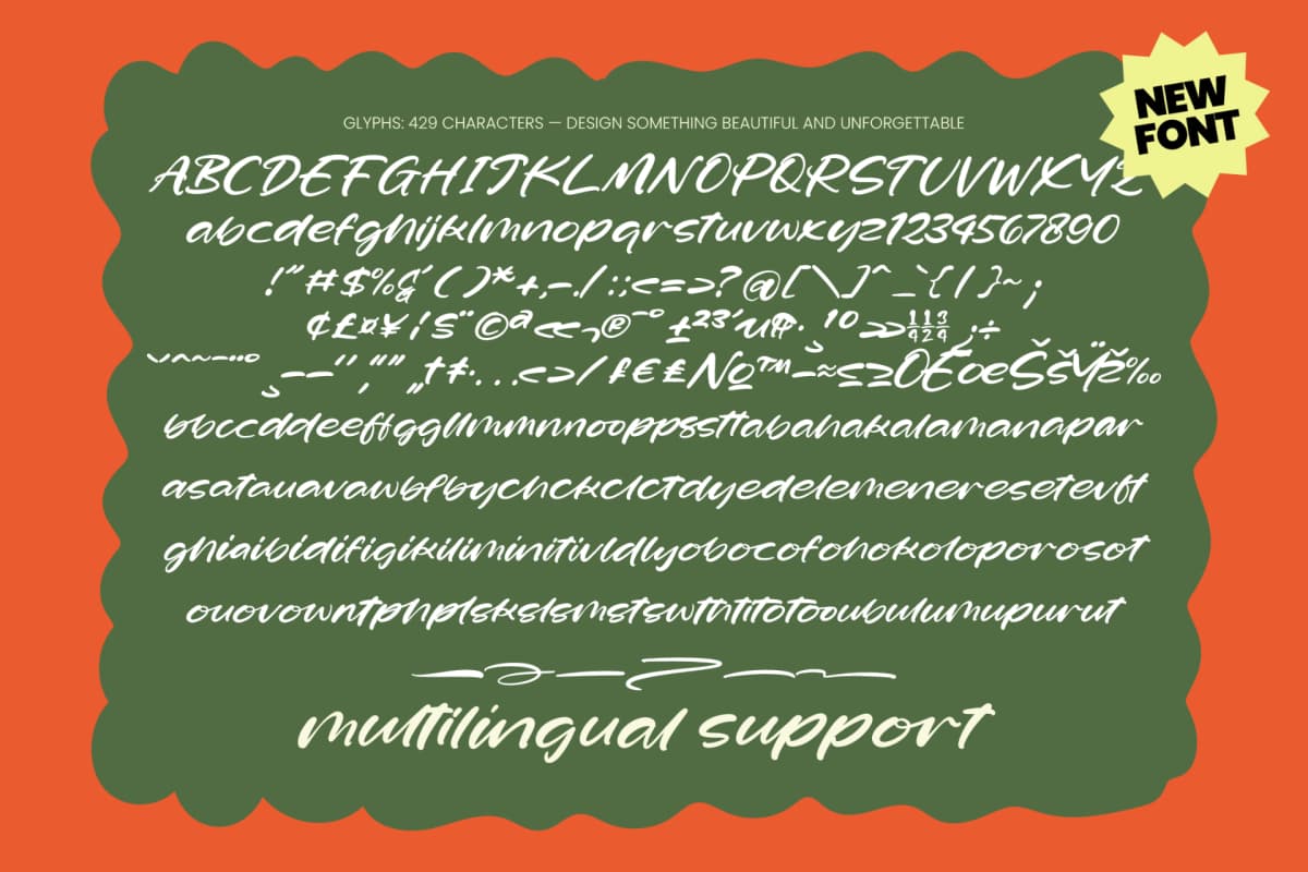 Charm Stories - Modern Handwritten font preview 10