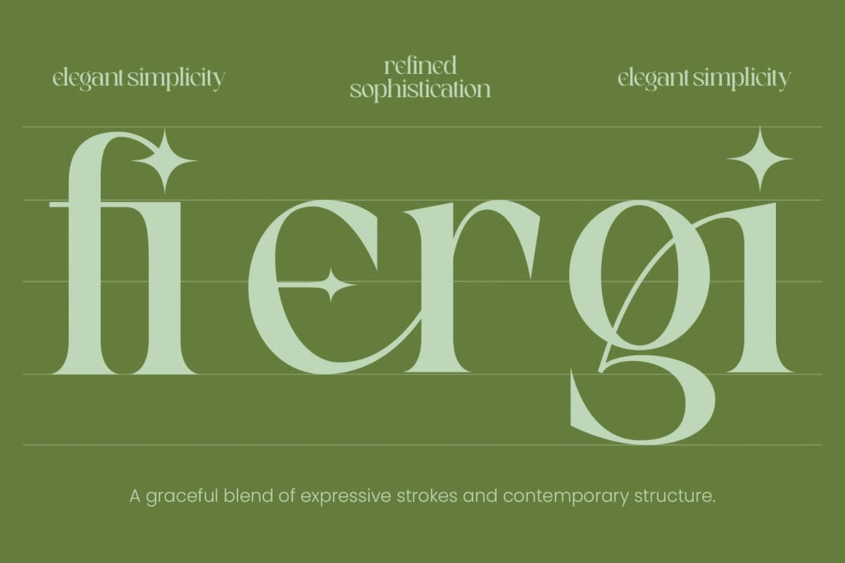Velogira - Modern Contrast Fashion Serif font preview 8