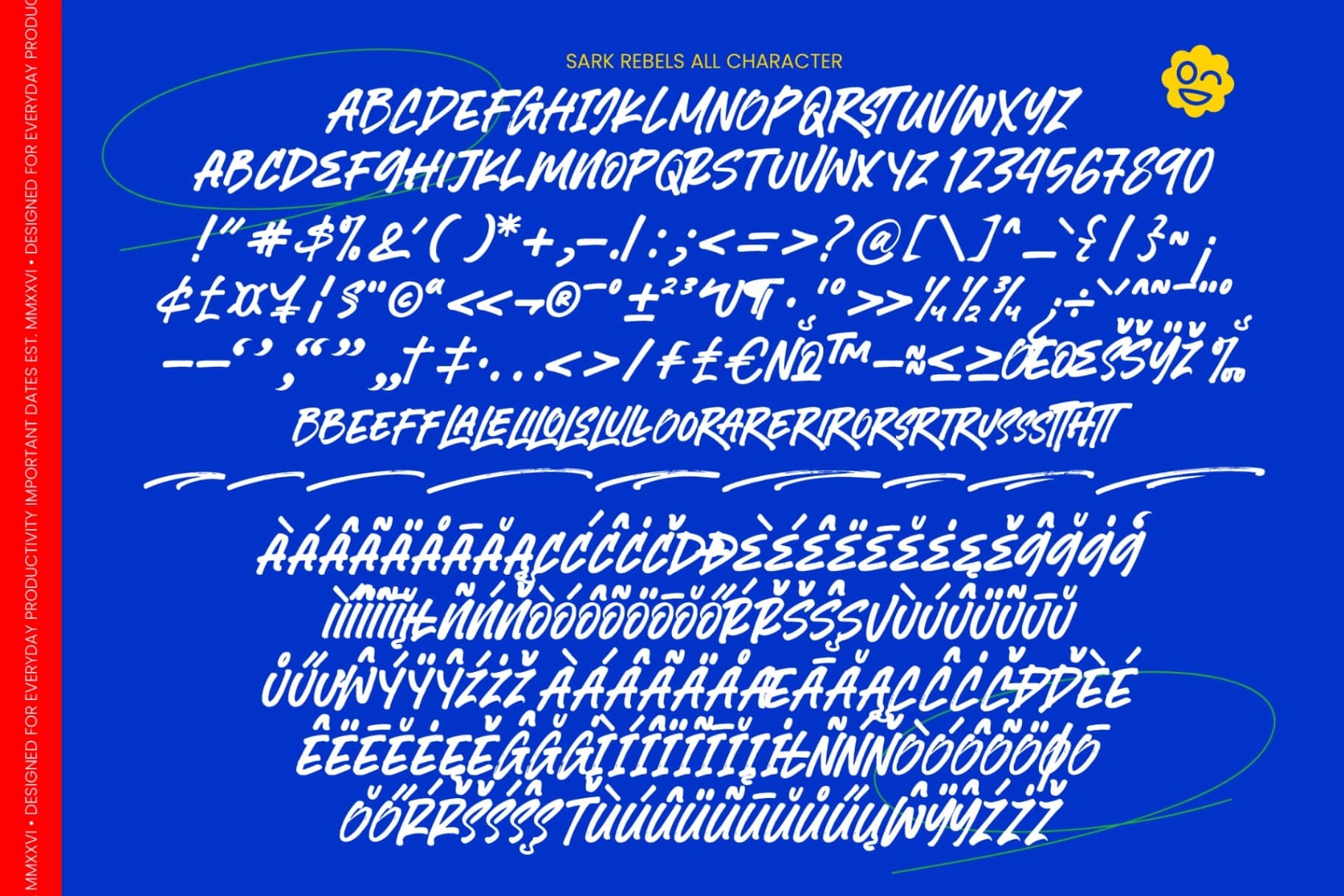 Preview 10 for Sark Rebels - Display Brush Font