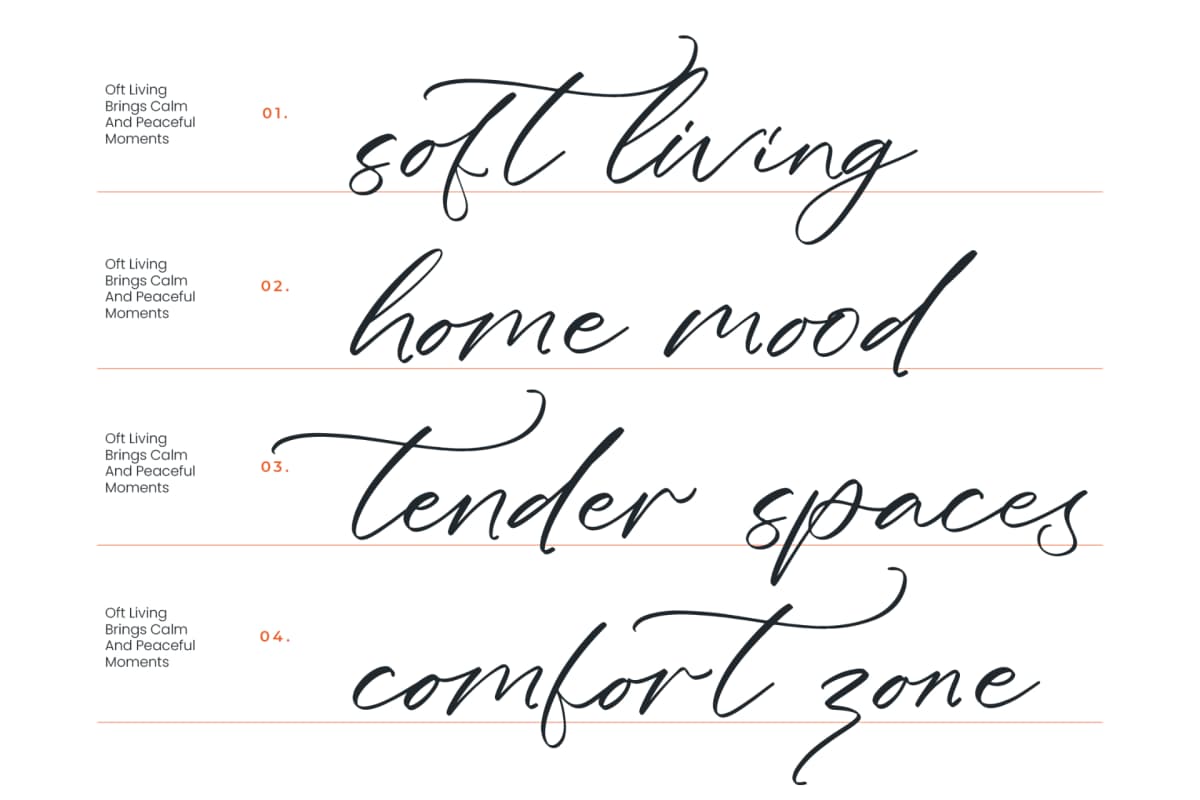 Silky Crystal - Elegant Handwritten Script font preview 8