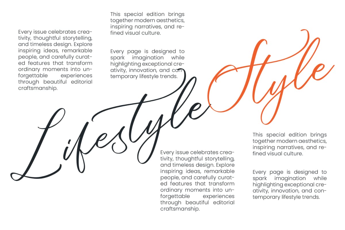 Silky Crystal - Elegant Handwritten Script font preview 5