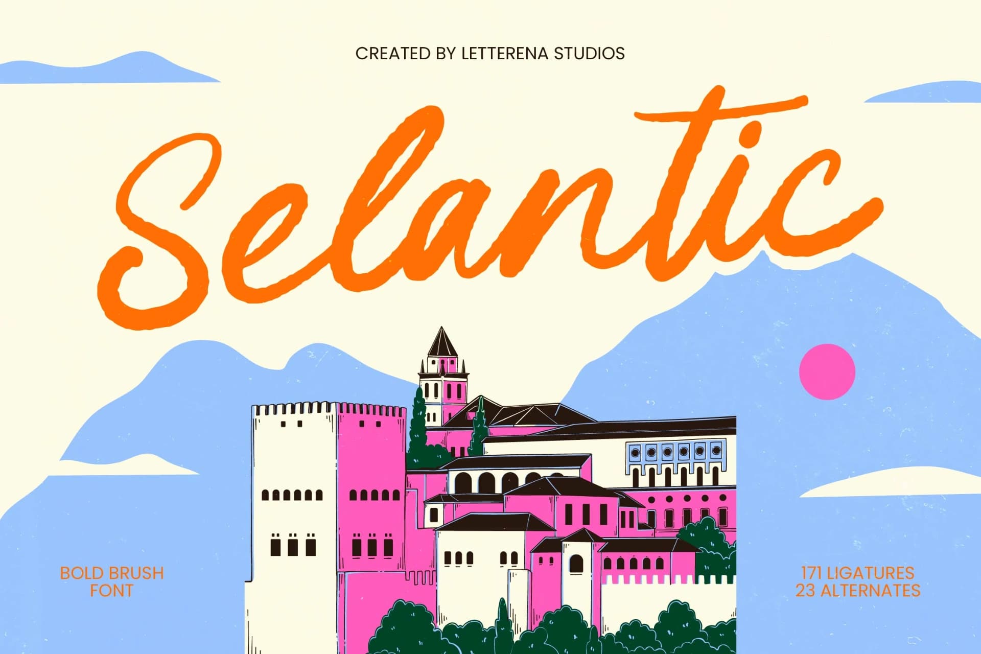 Preview of Selantic - Bold Brush Font font