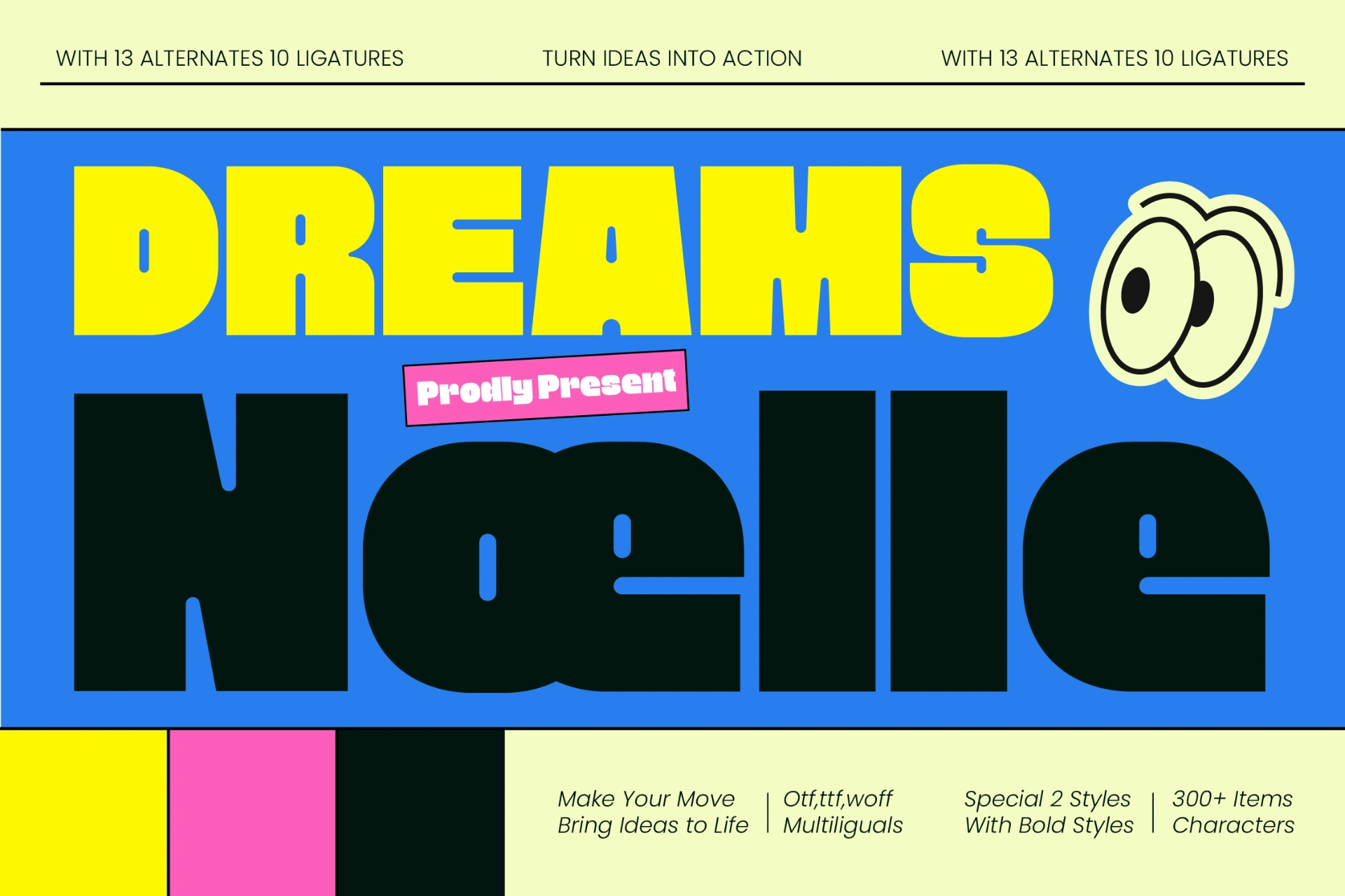 Preview 1 for Dreams Noelle - Bold Display Sans