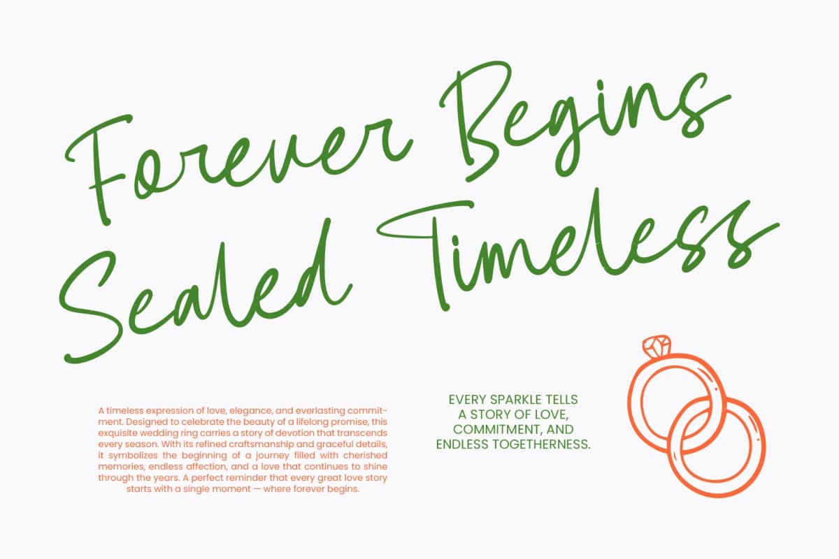 Femhitary - Bold Handwritten Font font preview 9