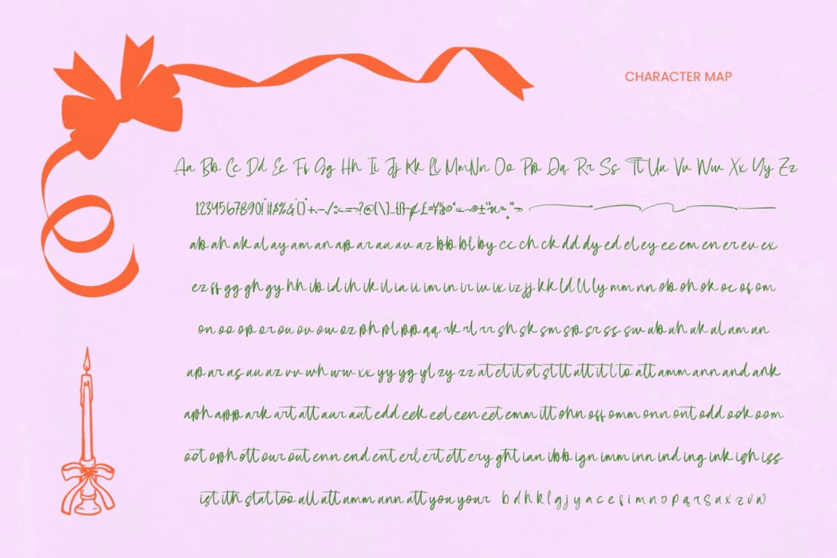 Femhitary - Bold Handwritten Font font preview 8