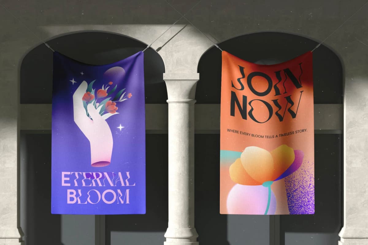 Preview 2 for Flow Botanical - Wavy Sans & Serif Duo