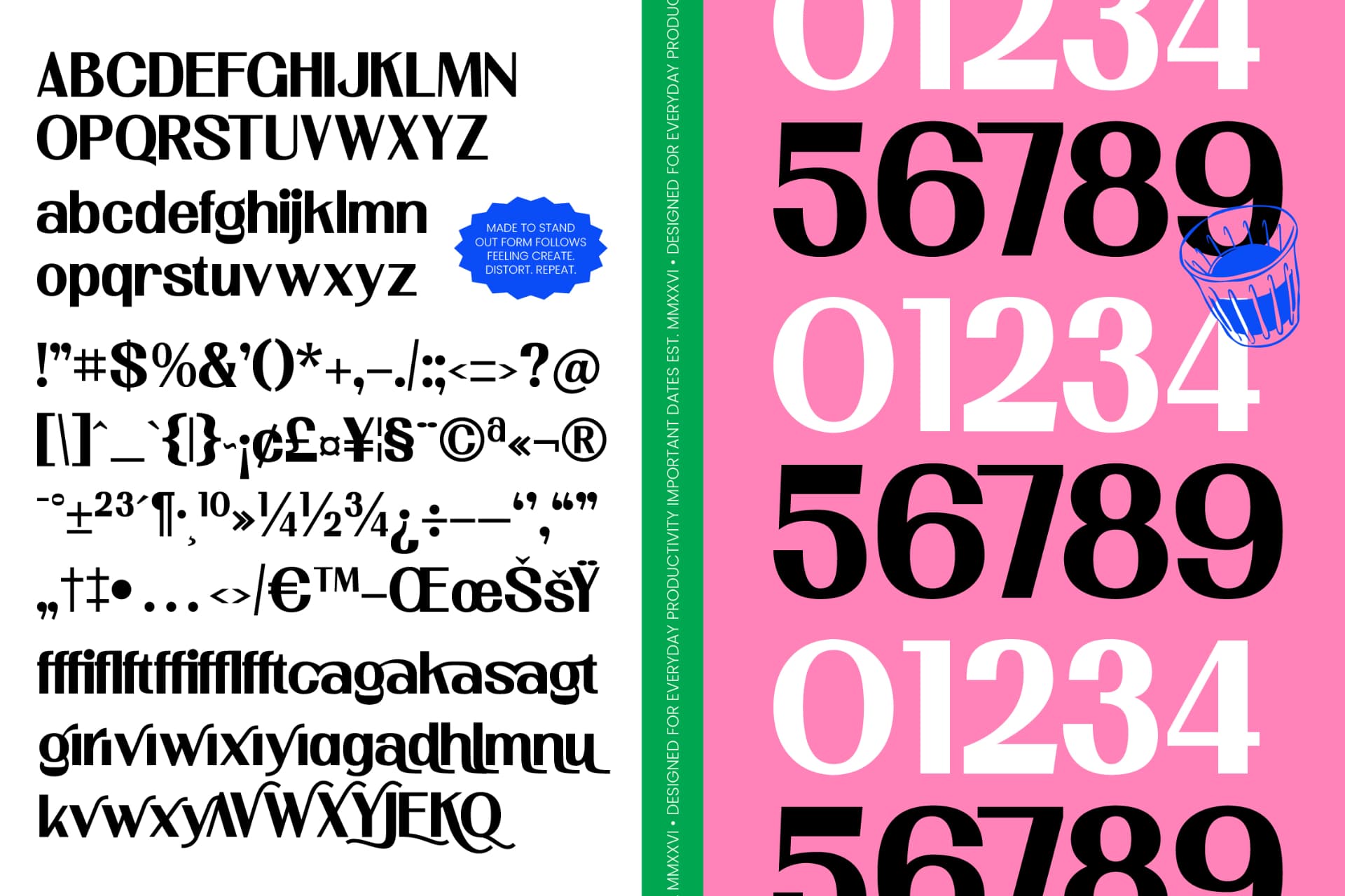 Preview 10 for Newstan – Tall Condensed Sans Serif