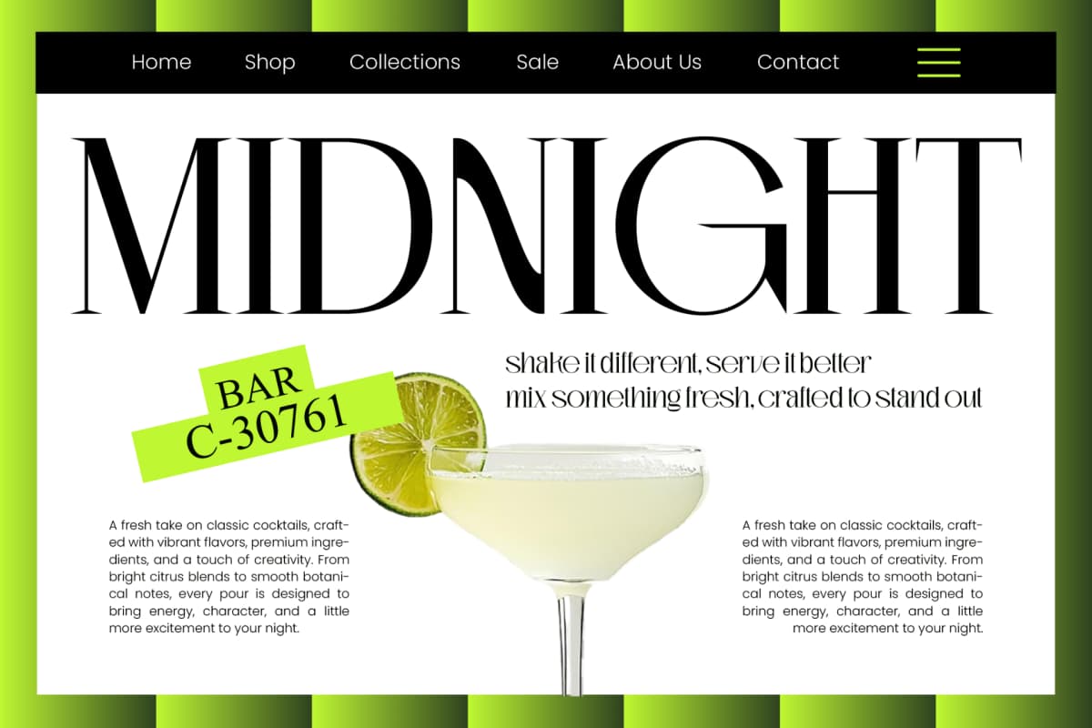 Preview 3 for Vekotail – Modern Display Serif