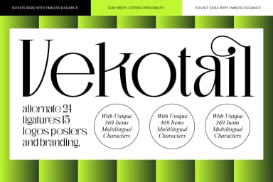 Vekotail – Modern Display Serif