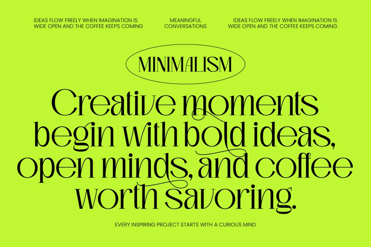Preview 4 for Vekotail – Modern Display Serif