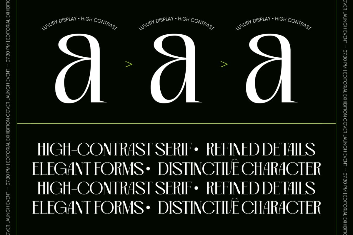 Preview 7 for Vekotail – Modern Display Serif