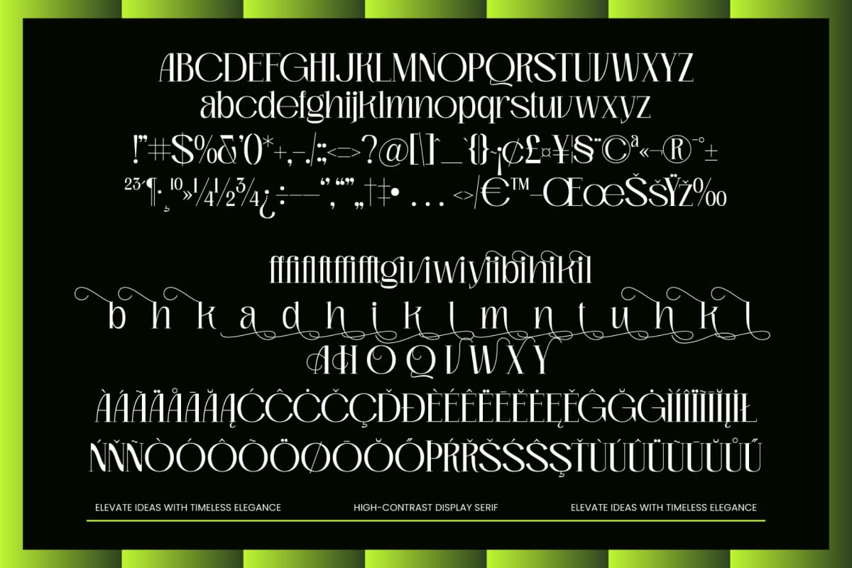 Preview 10 for Vekotail – Modern Display Serif