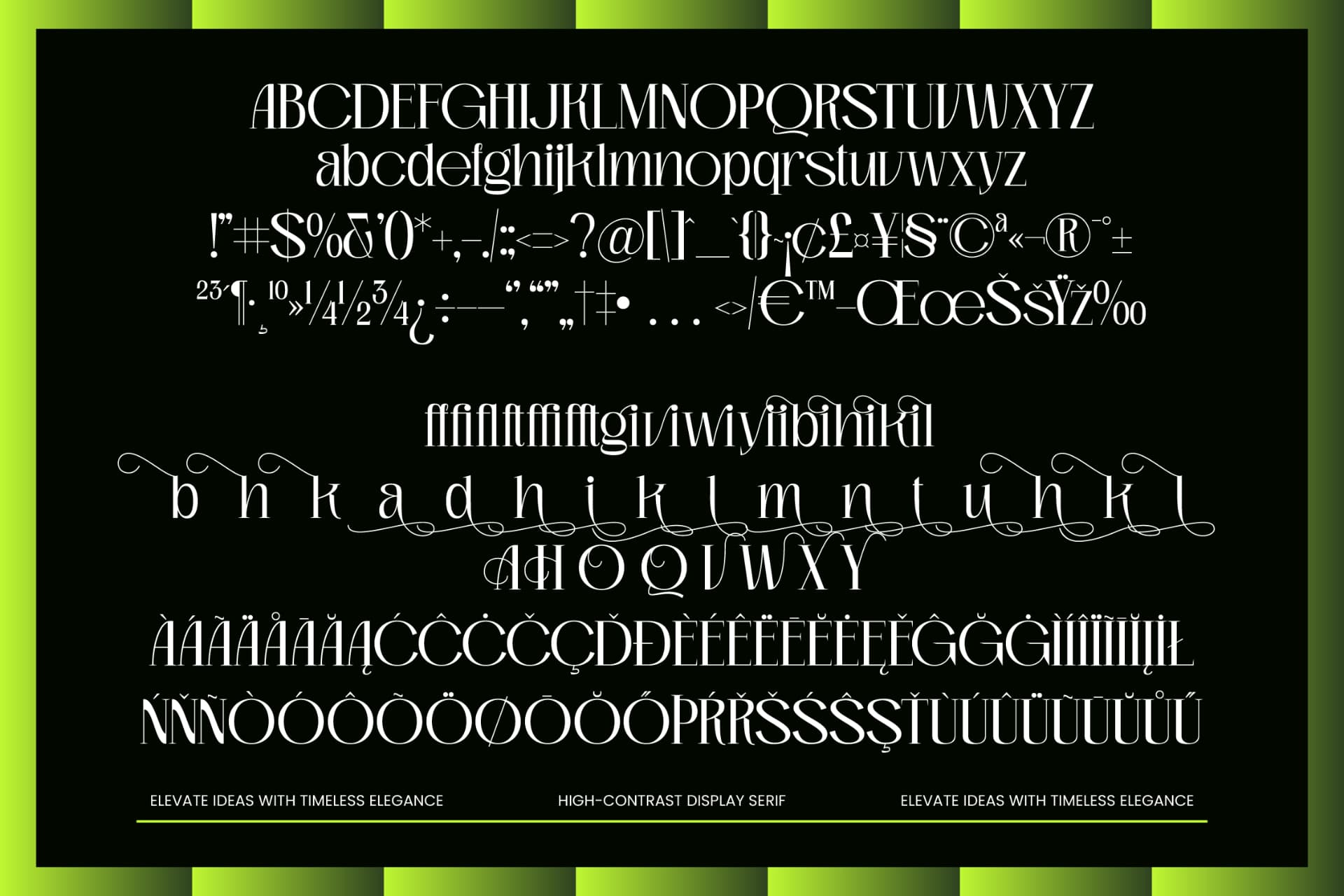 Preview 10 for Vekotail – Modern Display Serif