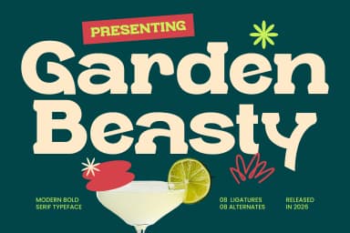 Garden Beasty – Modern Bold Serif