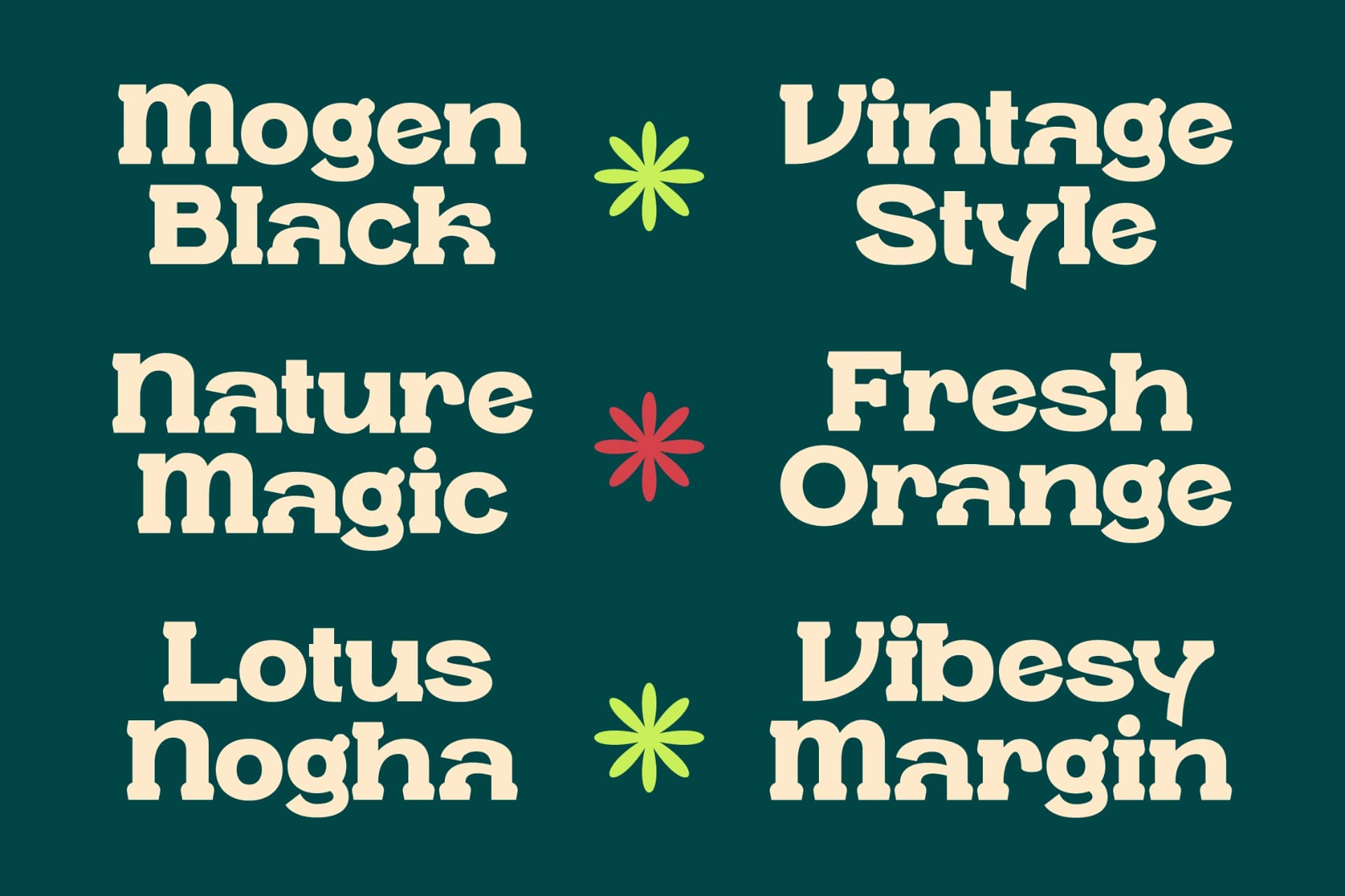 Preview 7 for Garden Beasty – Modern Bold Serif