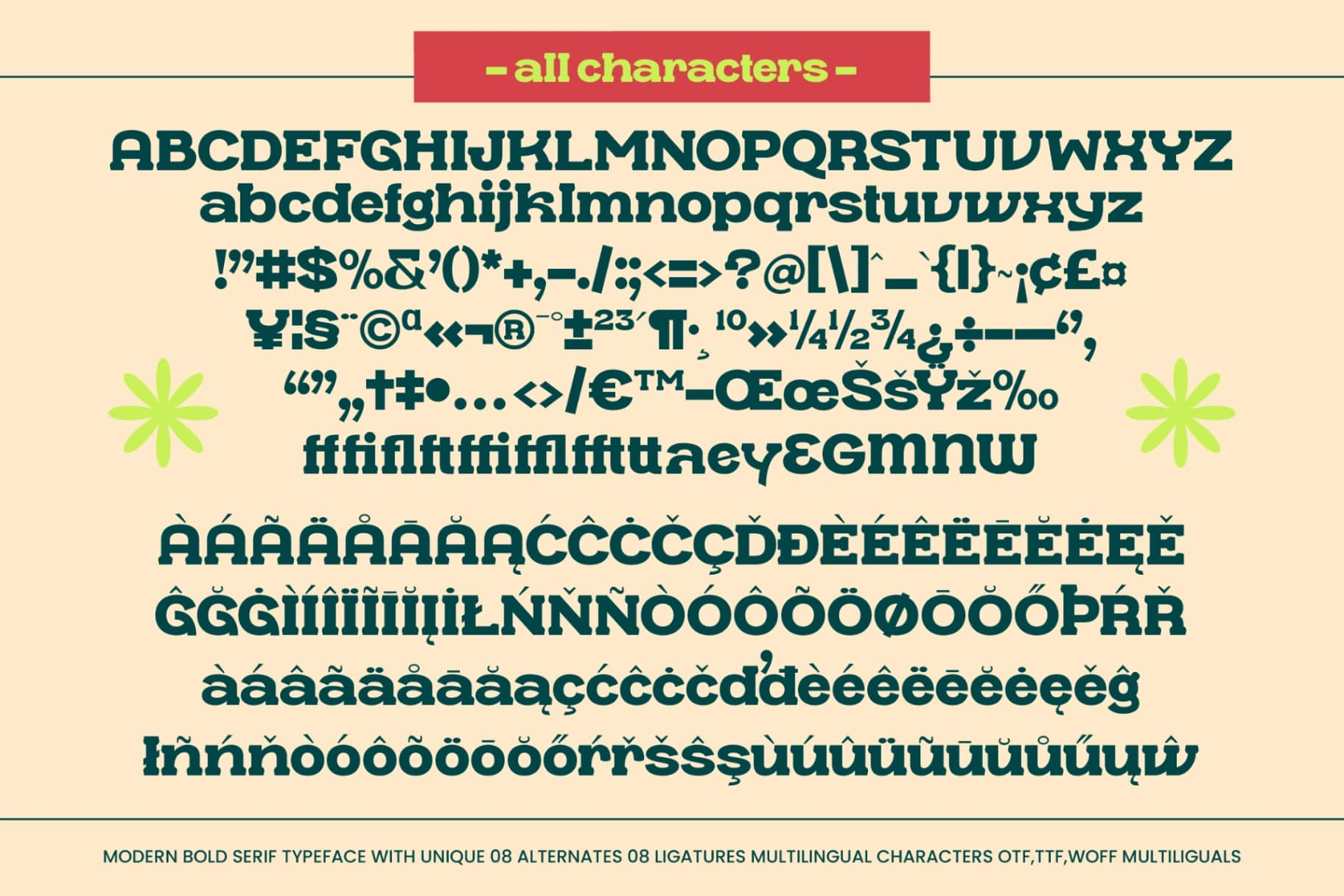 Preview 10 for Garden Beasty – Modern Bold Serif
