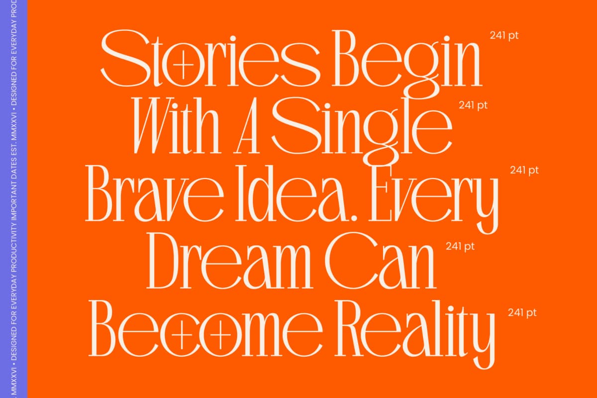 Preview 3 for Romance Cubano – High-Contrast Serif