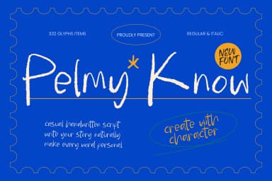Pelmy Know - Casual Handwritten Script