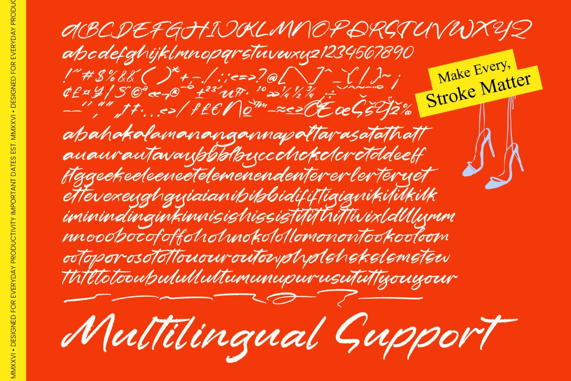 Preview 10 for Golden Petals - Brush Font Calligraphy