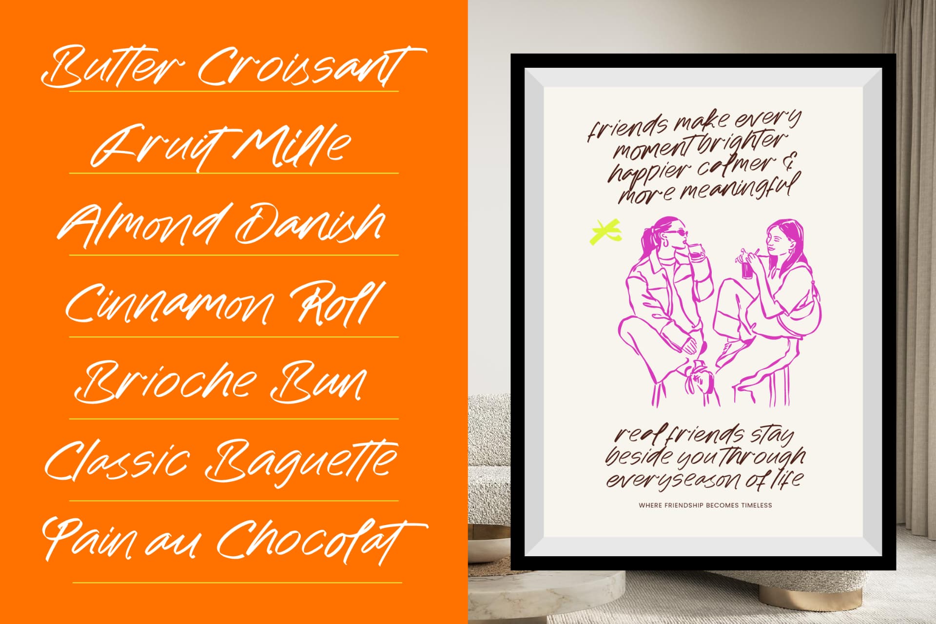 Preview 2 for Belle Aurelia - Modern Script Calligraphy
