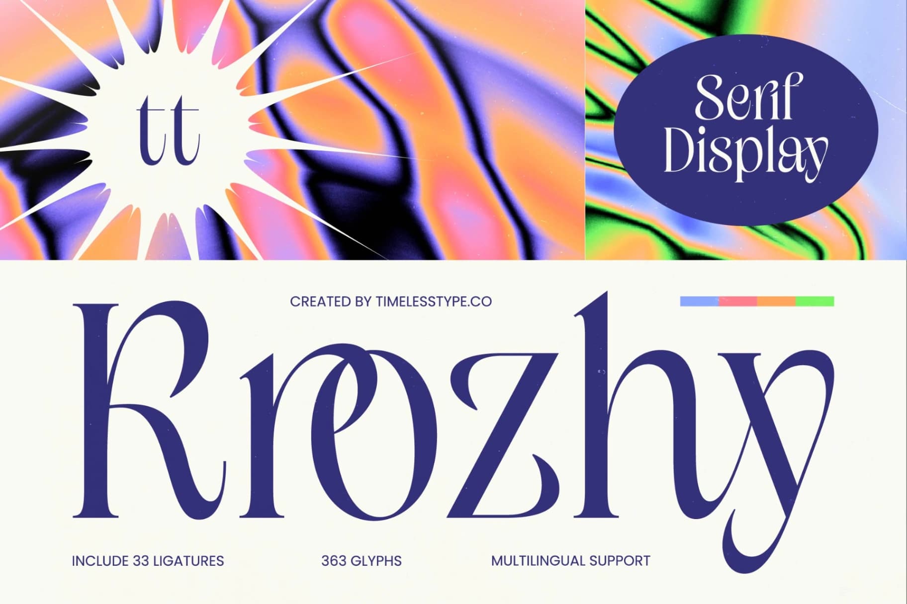 Preview 1 for Krozhy – Modern Serif Display