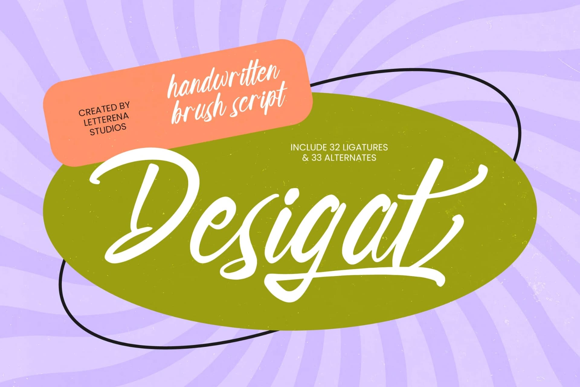 Preview 1 for Desigat - Handwritten Brush Script