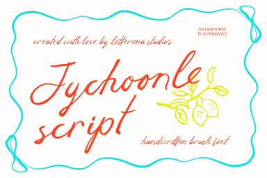 Jychoonle - Handwritten Brush Font