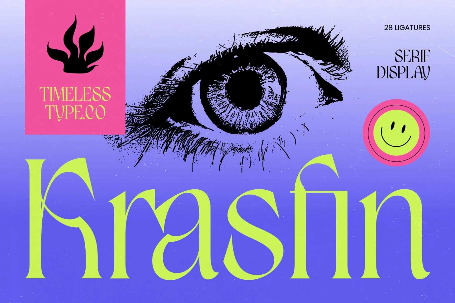 Preview of Krasfin – Modern Serif Display font