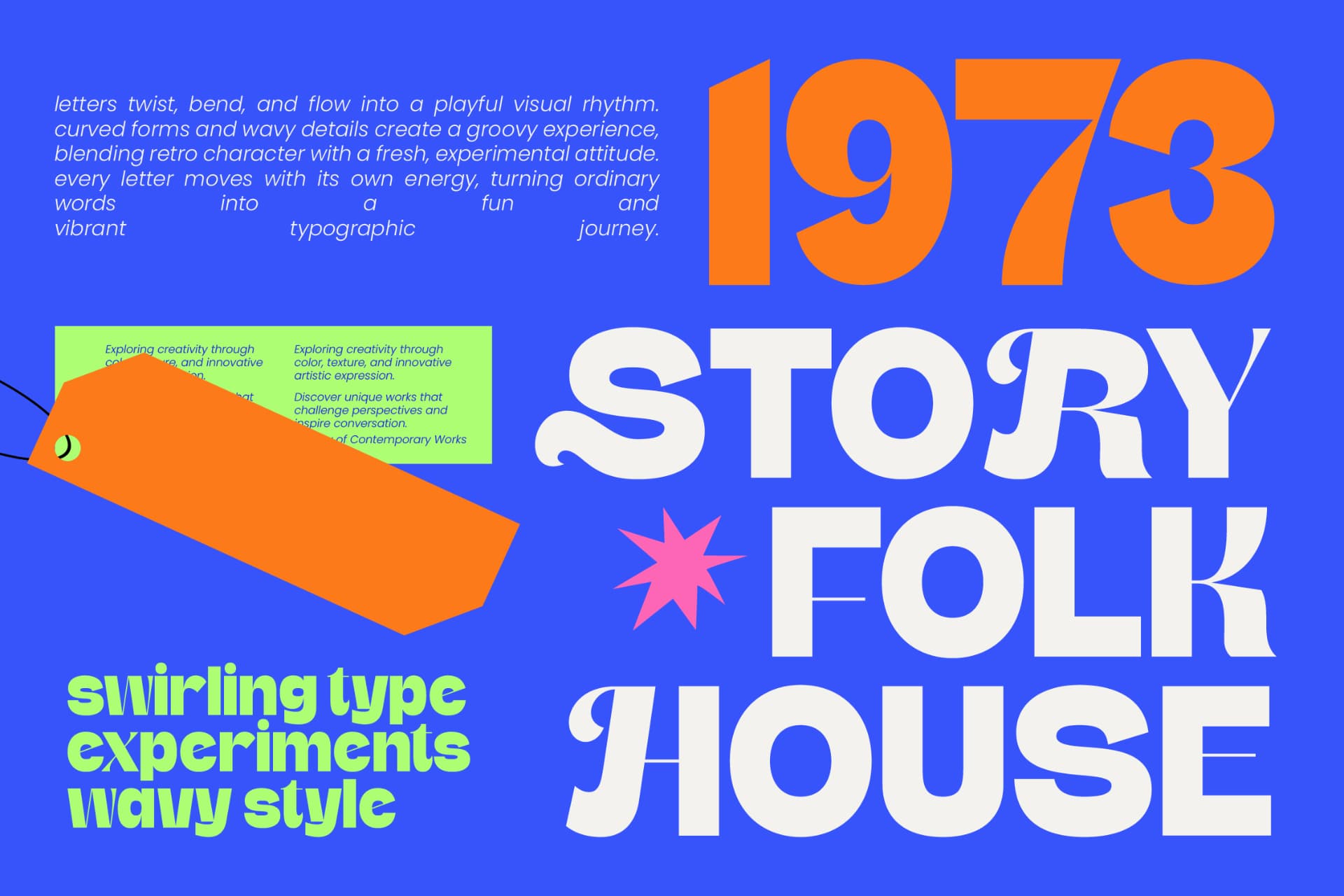 Preview 9 for Story Folk House – Experimental Display Sans