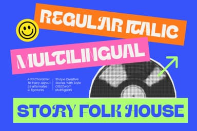 Story Folk House – Experimental Display Sans