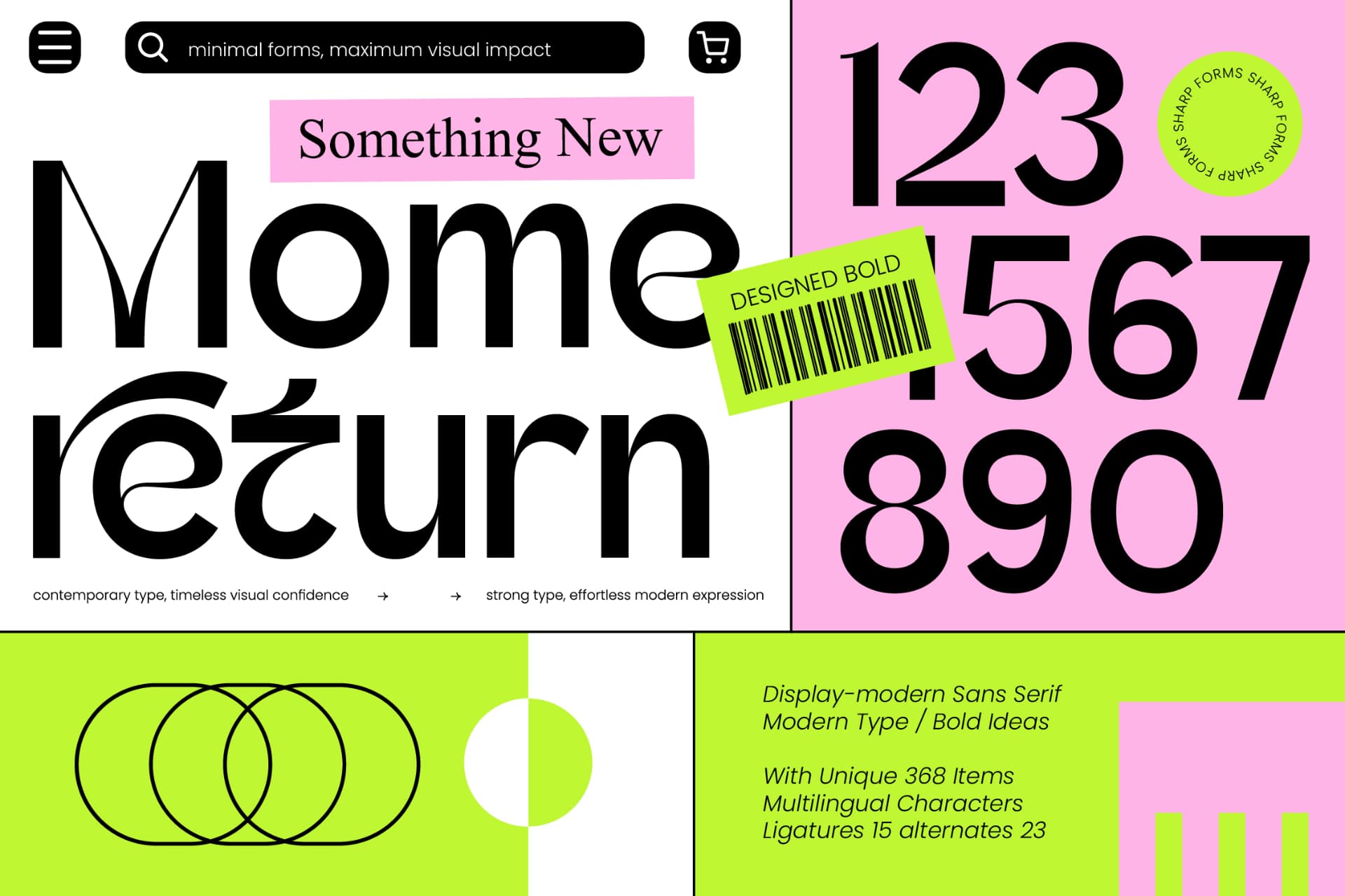 Preview 1 for Momereturn – Modern Sans Serif