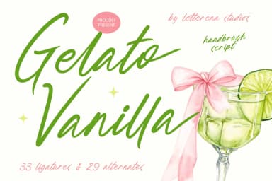Gelato Vanilla - Handbrush Script