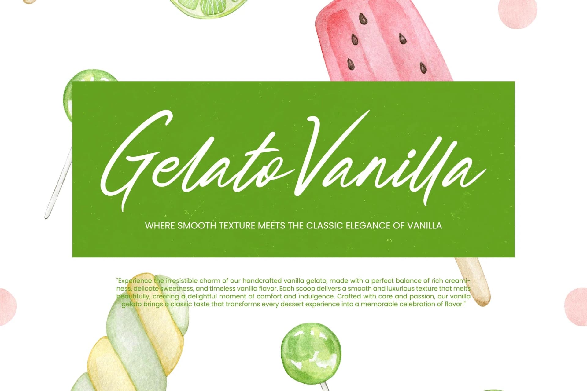 Preview 4 for Gelato Vanilla - Handbrush Script