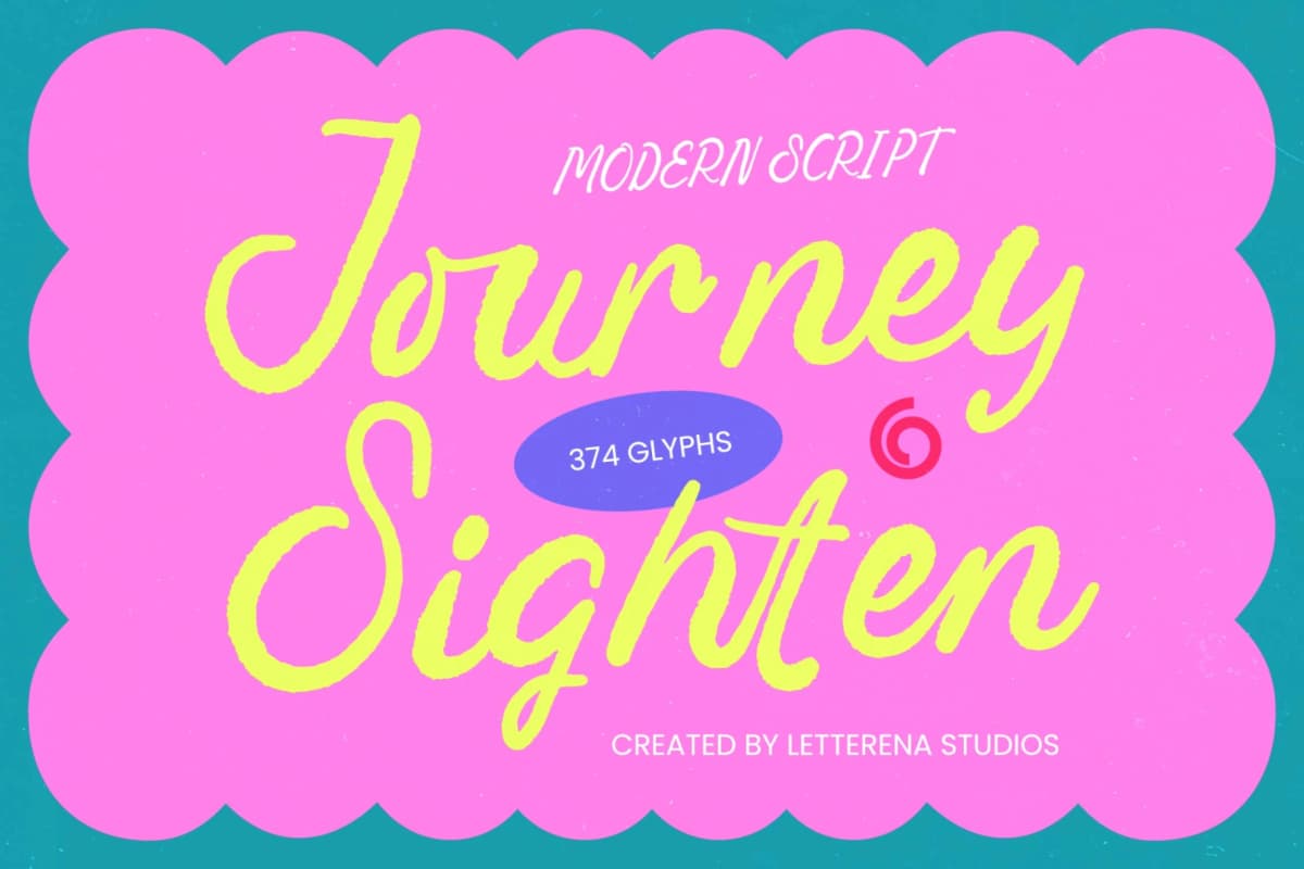 Preview of Journey Sighten - Modern Script font