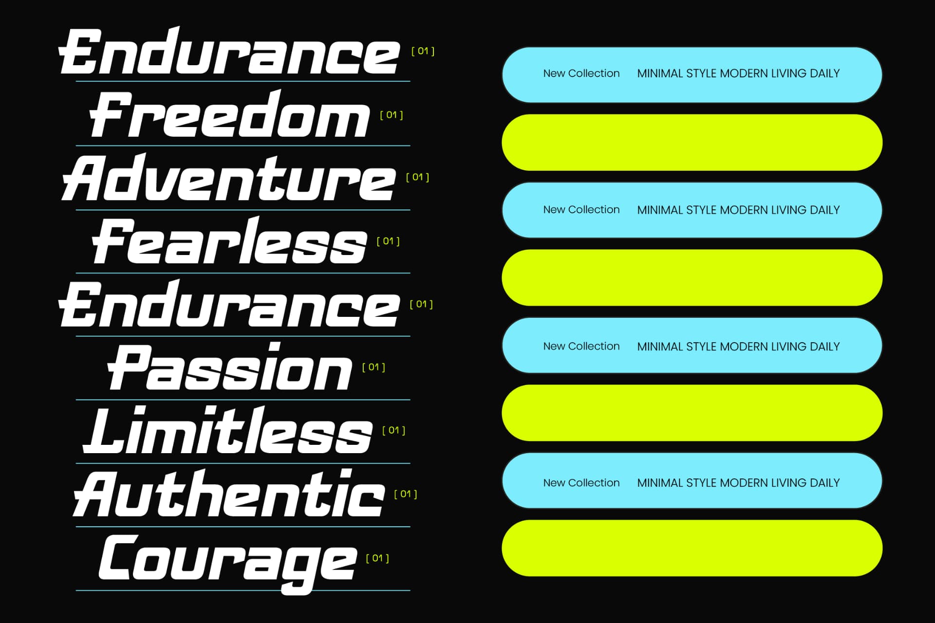 Preview 6 for Landmark Authentic – Experience Modern Typography