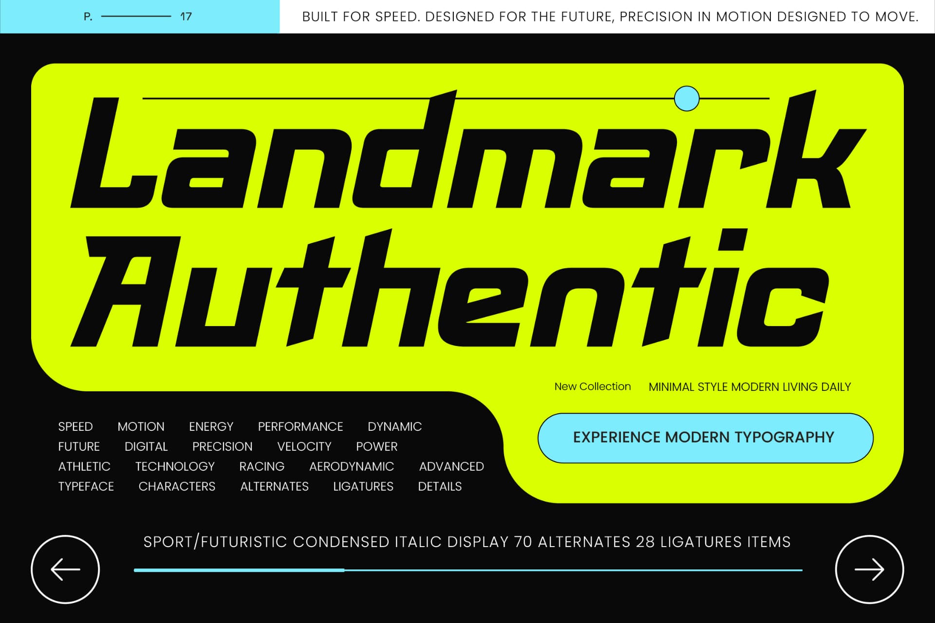 Preview 1 for Landmark Authentic – Experience Modern Typography