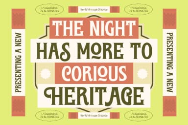 Corious Heritage – Serif Vintage Display