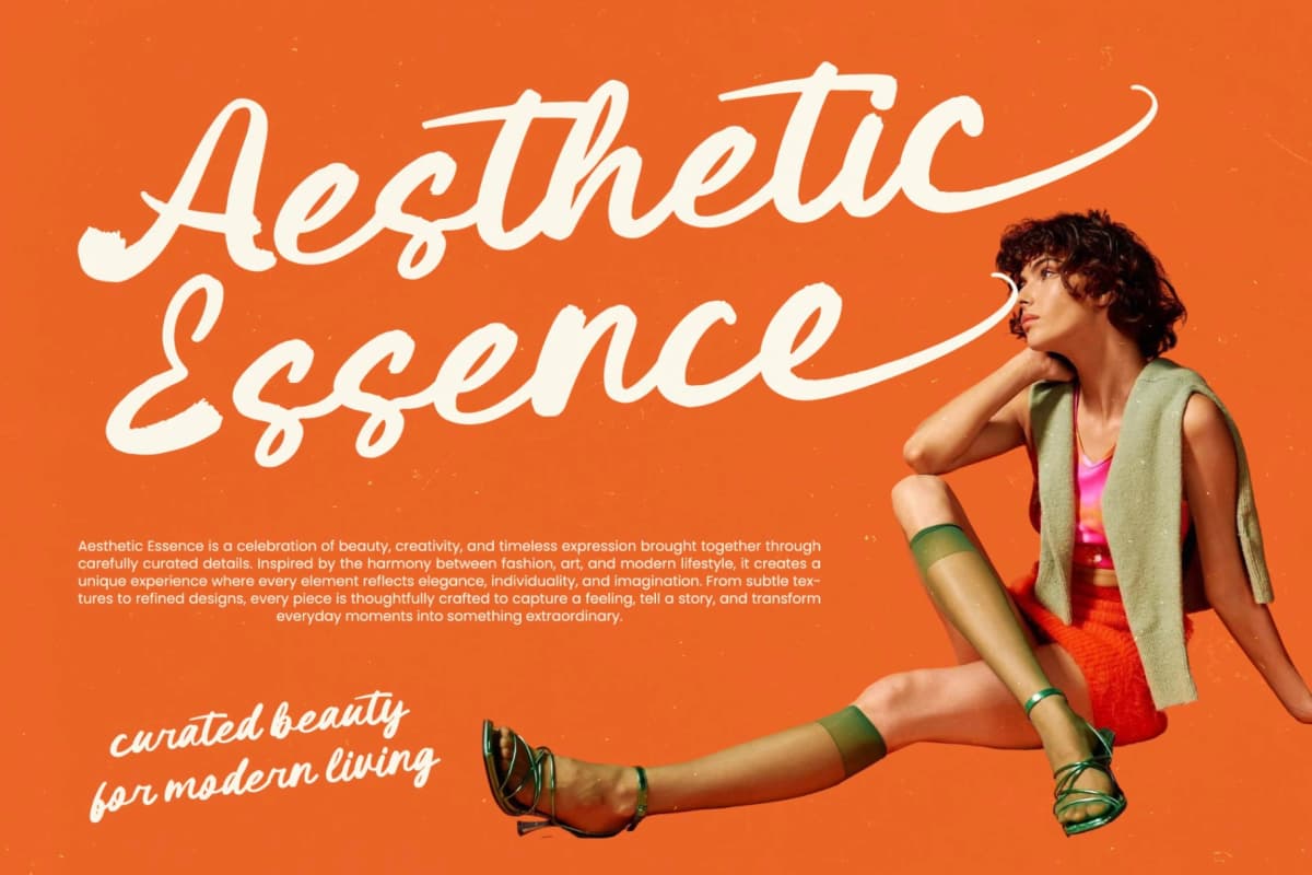 Preview 6 for Outdoor Picnic - Bold Brush Font