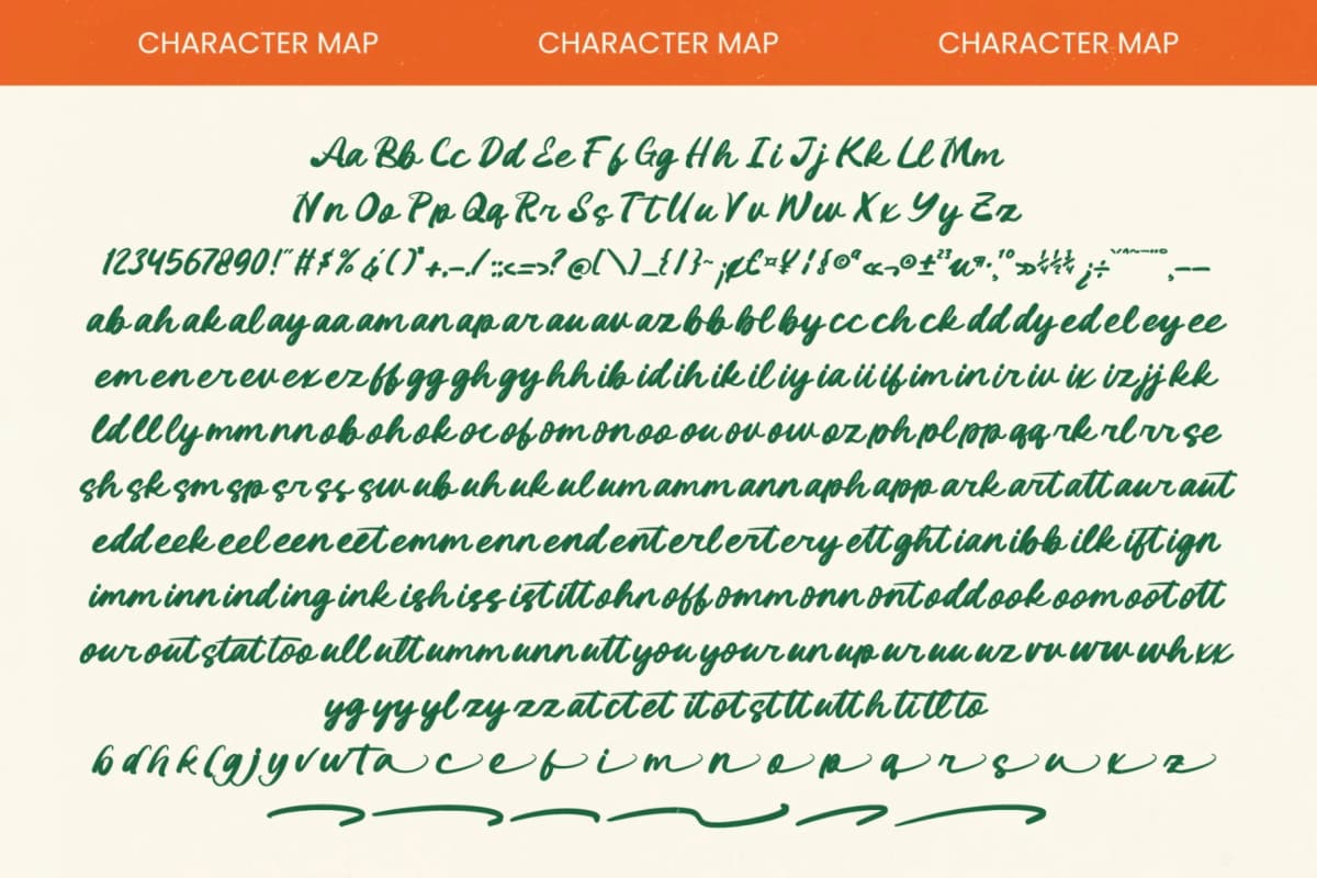 Preview 4 for Outdoor Picnic - Bold Brush Font