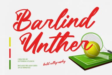 Barlind Unther - Bold Calligraphy