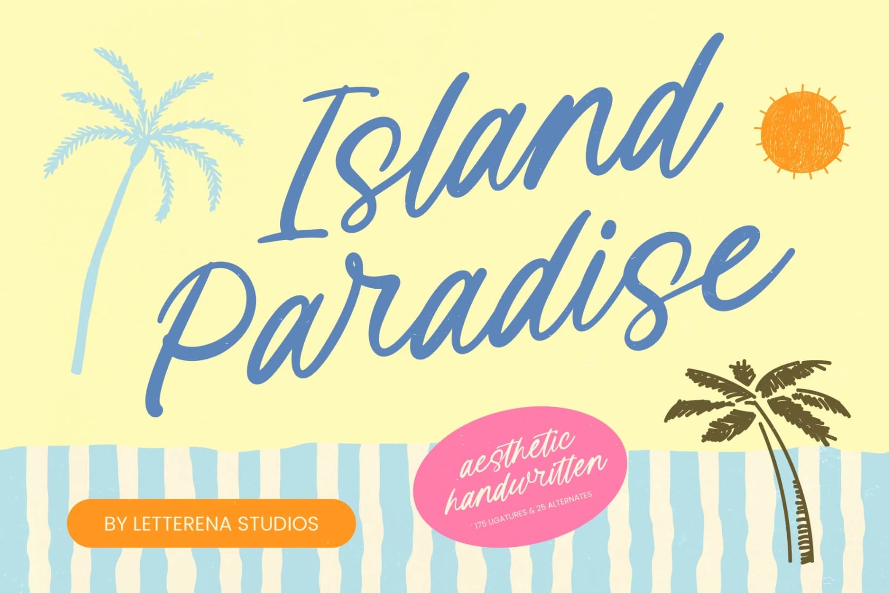 Preview of Island Paradise - Aesthetic Handwritten font