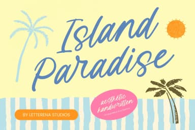 Island Paradise - Aesthetic Handwritten