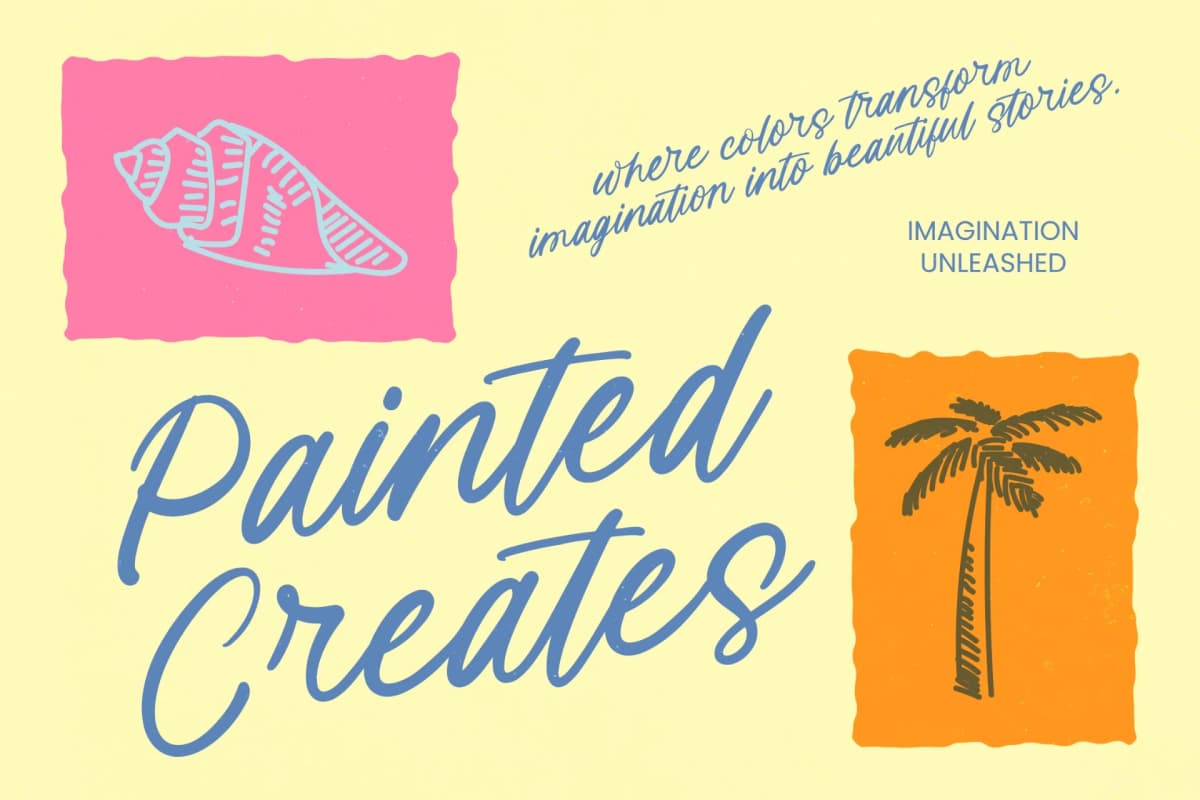 Preview 4 for Island Paradise - Aesthetic Handwritten