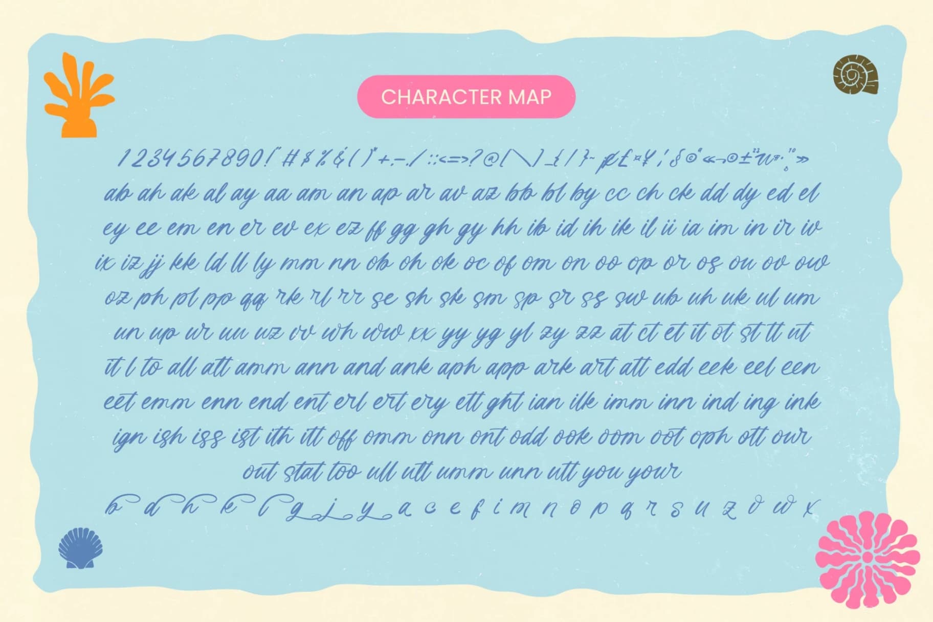 Preview 10 for Island Paradise - Aesthetic Handwritten