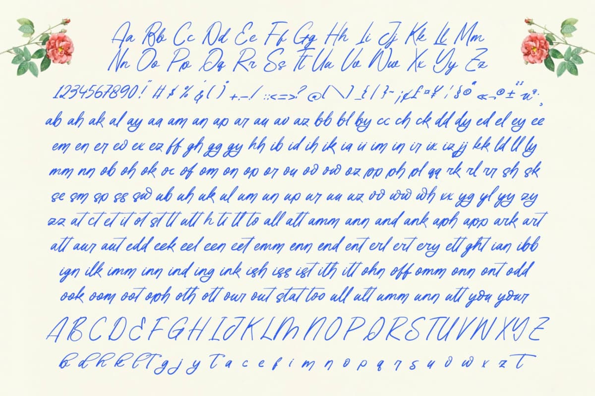 Preview 9 for Tender Natural - Handwritten Ink Font