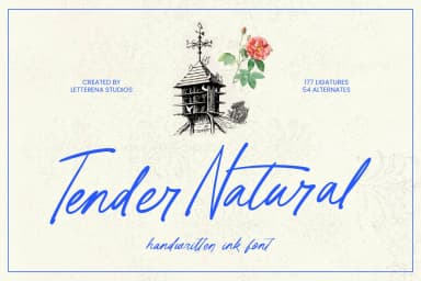 Tender Natural - Handwritten Ink Font