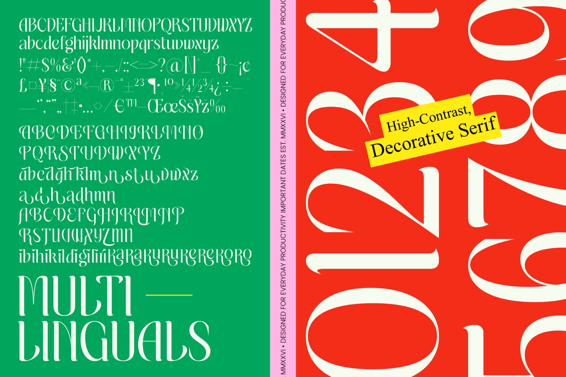 Preview 10 for Matrixgi – High-Contrast Decorative Serif